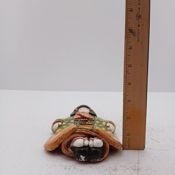 Vintage Decorative Japanese Doll Kimono 8" Tall Ceramic Figurine - Picture 12 of 12